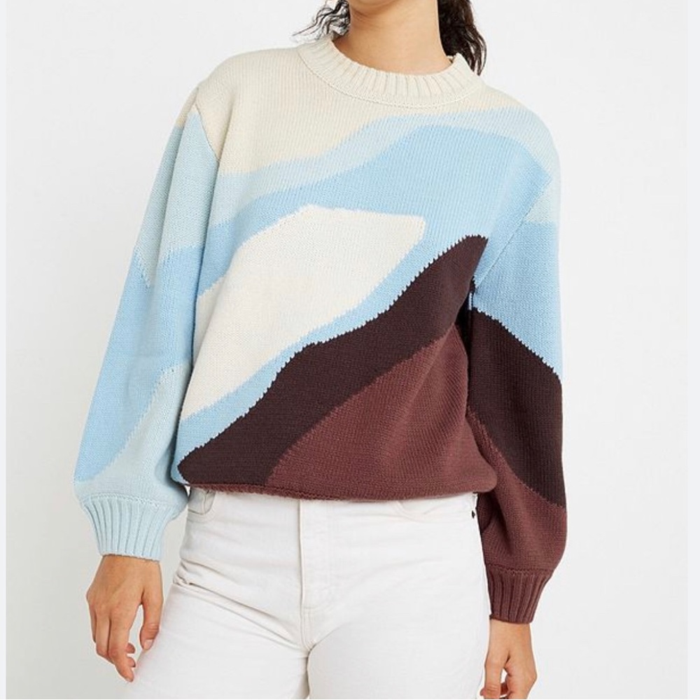 House of sunny landscape sweater